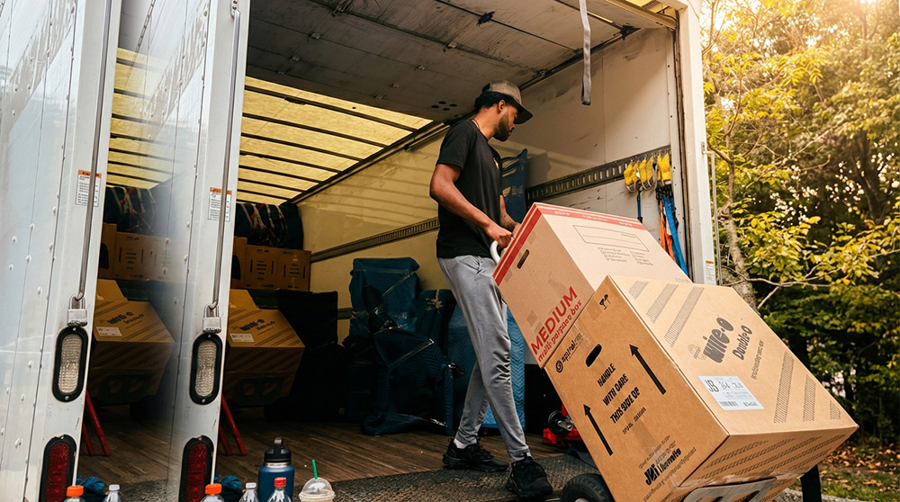 Audax Moving crew loading a moving truck